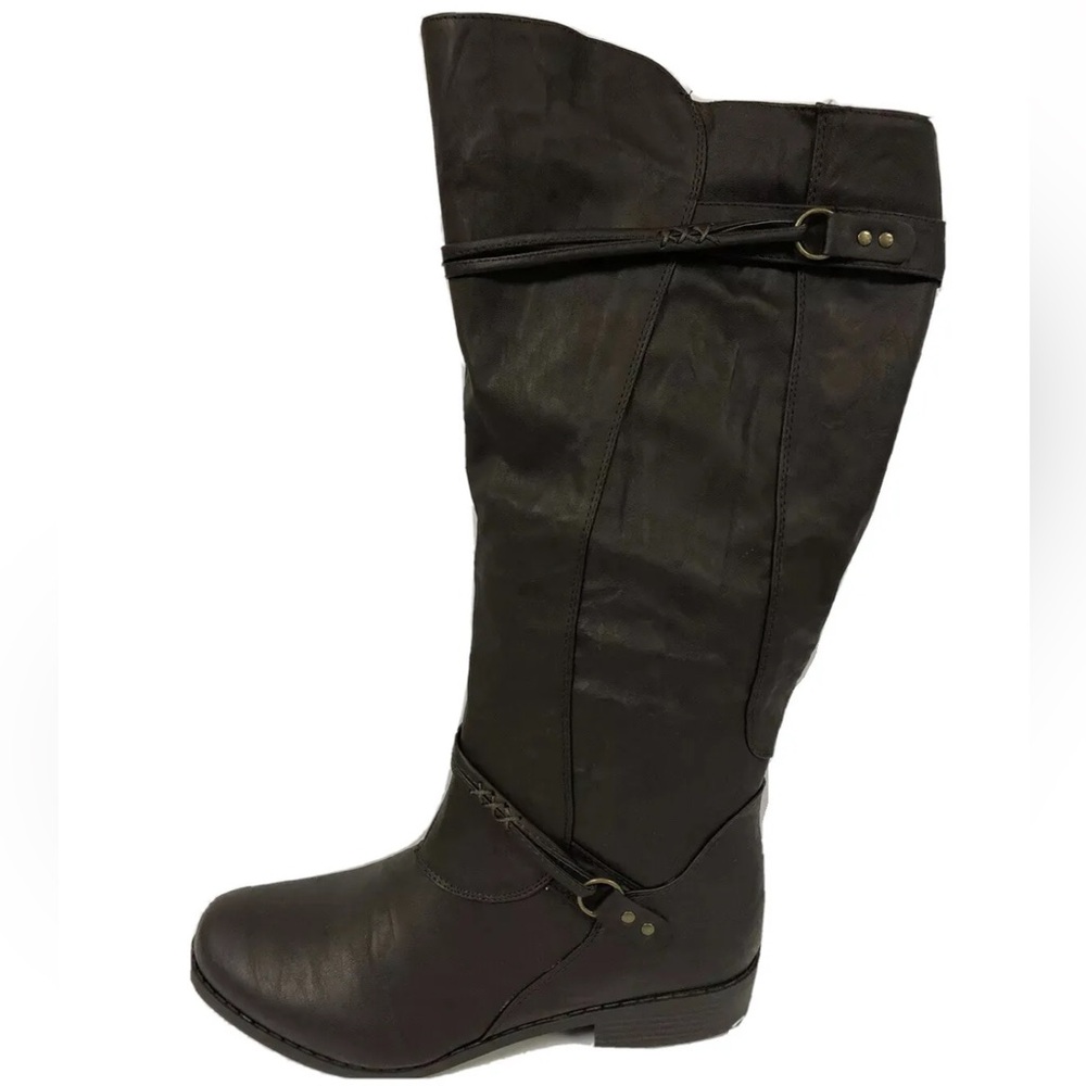 JG Harley Women’s Brown Zip-Up Tall Boots, Size 10M